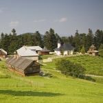 Wellcoming tourists at Horăicioara Hermitage