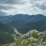 Cheile Bicazului: the panoramic point from Suhardul Mic Peak