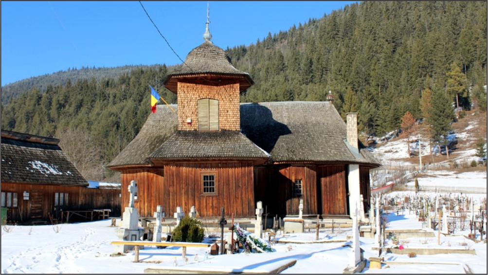 Wooden church Grinţieş video