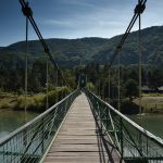 The bridge to the Lido Complex in Piatra Neamț