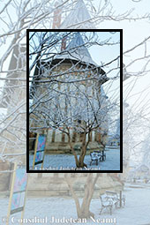 Breath of winter over the Princely Court in Piatra-Neamţ