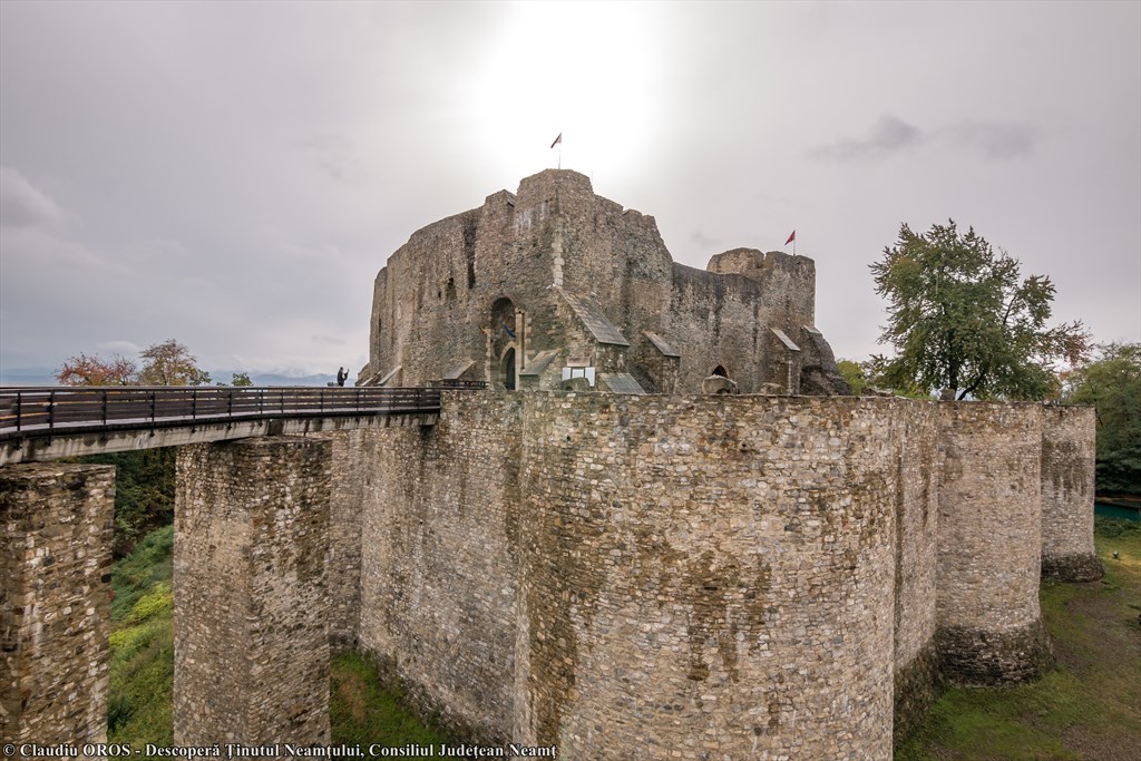 Neamt Citadel Ruins and Museum.Romania Editorial Photo - Image of