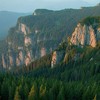 Summer sunrise on Ceahlau Mountain