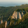 Summer sunrise on Ceahlau Mountain