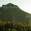 Summer sunrise on Ceahlau Mountain