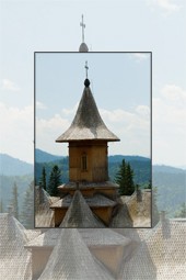 Traditional wood churches architecture