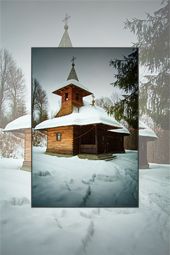 The Wood Church from Sihastria Monastery